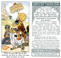 There Are Some Who Take Up the Battle-Axe and There Are Others Who Stop Tigers, But Givers Are Scarce, 1932